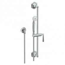 Watermark 314-HSPB1-YY-SBZ - Positioning Bar Shower Kit with Hand Shower and 69'' Hose