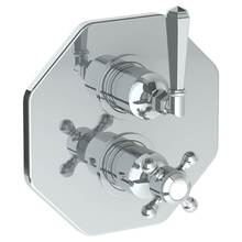 Watermark 314-T20-YY-WH - Wall Mounted Thermostatic Shower Trim with built-in control, 7 1/2''