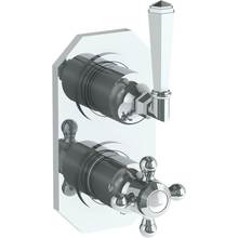 Watermark 314-T25-YY-PC - Wall Mounted Mini Thermostatic Shower Trim with built-in control, 3 1/2''