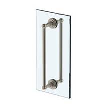 Watermark 322-0.1-12DDP-WH - Rochester 12” double shower door pull/ glass mount towel bar