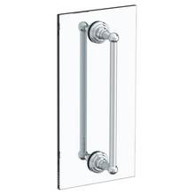 Watermark 322-0.1-18DDP-WH - Rochester 18” double shower door pull/ glass mount towel bar