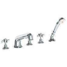 Watermark 34-8.1-S1-WH - Deck Mounted 5 Hole Bath Set