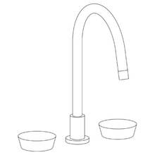 Watermark 36-7G-HO-WH - Deck Mounted 3 Hole Gooseneck Kitchen Faucet