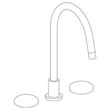 Watermark 36-7G-HD-WH - Deck Mounted 3 Hole Gooseneck Kitchen Faucet