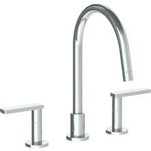 Watermark 70-7G-RNS4-WH - Deck Mounted 3 Hole Gooseneck Kitchen Faucet