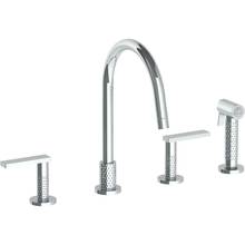 Watermark 71-7.1G-LLP5-GP - Deck Mounted 4 Hole Gooseneck Kitchen Set -  Includes Side Spray