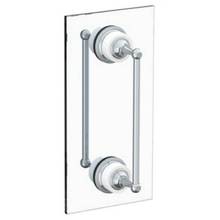 Watermark 180-0.1-12DD-AA-WH - Venetian 12” double shower door pull/ glass mount towel bar