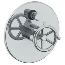 Watermark 31-P90-BKA1-WH - Wall Mounted Pressure Balance Shower Trim with Diverter, 7'' dia.