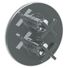 Watermark 36-T20-BL3-WH - Wall Mounted Thermostatic Shower Trim with built-in control, 7 1/2'' dia.