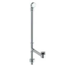 Watermark MW06PL-WH - Exposed Bottom Outlet Waste & Overflow with Swivel Neck and Soft Toe Touch Bath Drain