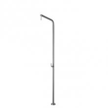 Blu Bathworks QOS-0014-AS - Outdoor freestanding overhead shower column w hydroprogressive mixer