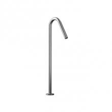 Blu Bathworks TOX136-S - Inox Stainless Steel Raised Deck-Mount Swan-Neck Basin Spout 19'' H, Satin Finish