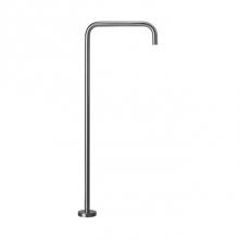 Blu Bathworks TOX530-S - Inox Stainless Steel Freestanding Tubfiller Spout 34'' H, Satin Finish