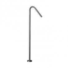 Blu Bathworks TOX540-S - Inox Stainless Steel Freestanding Swan-Neck Tubfiller Spout 37'' H, Satin Finish