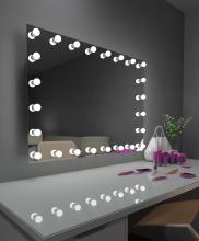 Paris Mirrors HPRIN48363000-WHT - Hollywood Princess Mirror (LED Bulbs)