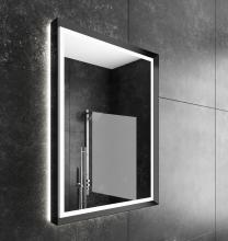 Paris Mirrors OPERX24326000-BLK - Opera Black Framed LED Mirror (Frontlit and Backlit)