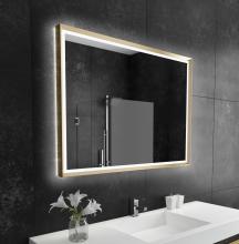 Paris Mirrors OPERX48353000-BLK - Opera Black Framed LED Mirror (Frontlit and Backlit)