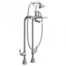 DXV D3510195C.100 - Traditional Floor Mount Bathtub Filler with Hand Shower and Ashbee® Lever Handles