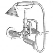 DXV D35160980.100 - Fitzgerald® Wall Mount Bathtub Faucet with Hand Shower and Lever Handles