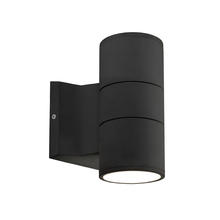 Kuzco Lighting Inc EW3207-BK - Lund 7-in Black LED Exterior Wall Sconce