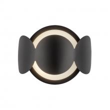 Kuzco Lighting Inc WS59810-BK/OP - Ciel 10-in Black/Opal Glass Socket Wall Sconce