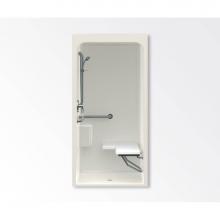 Aquatic AC003565-X2LBSVBHHR-BI - 3636BFS Alcove Shower