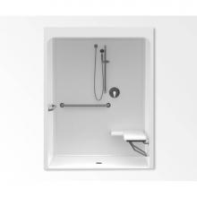 Aquatic AC003579-X3UB-WH - 6036BFSC Alcove Shower