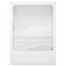 Aquatic 60ACTRIR-WH - 3-Pc Acrylic Tub-Shwr