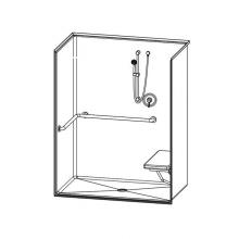 Aquatic AC003675-XMAL-WH - 1603BFSBMA Alcove Shower