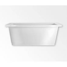 Aquatic AC003318-FC-TO-WH - Soco 6636CF Freestanding Bathtub