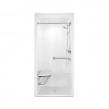 Aquatic AC003677-X2LBSR-WH - 3636BFSCMA Alcove Shower