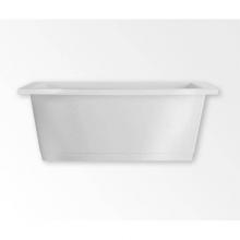 Aquatic AC003325-UNI-TO-WH - Soco 7242F Freestanding Bathtub