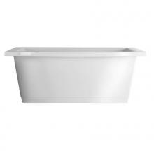 Aquatic W25AIR7242CFTO-WH - SOCO 7242CF Soaking Tub White