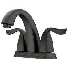 Dawn AB04 1273DBR - Dawn® 2-hole, 2-handle centerset lavatory faucet for 4'' centers, Dark Brown Finish