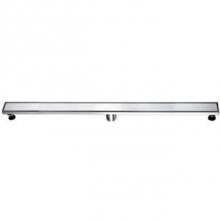 Dawn LVA470304MB - Shower linear drain---18G, 304type stainless steel, matte black finish: 47''Lx3'&ap