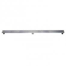 Dawn LYE590304MB - Shower linear drain--14G, 304type stainless steel, matte black finish: 59''L x 3'&a