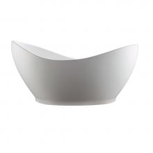 MTI Baths S185-WH-GL - Juliet Sculpturestone Freestanding Soaker - Gloss White (72X36)