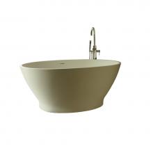 MTI Baths AST198GL-WH - Alissa Sculpturestone Freestanding/Undermount Air Bath - Gloss White (61X36)