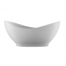 MTI Baths S222GL-WH - JULIET SCULPTURESTONE FREESTANDING SOAKER - GLOSS WHITE (66.75X28.75)