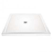 MTI Baths SBDM4242MTWH - 4242 DOLOMATTE CENTER DRAIN MULTI THRESHOLD - WHITE