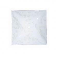 Satco 50/190 - 12'' White Fancy Square