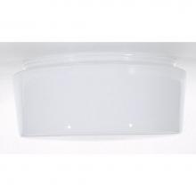 Satco 50/335 - 8'' White Drum Glass