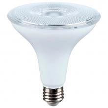 Satco S11475 - 14 Watt Dusk to Dawn LED - PAR38 - 3000K - Medium Base - White Finish - 120 Volt