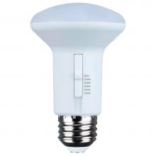 Satco S11782 - 5.8 Watt R20 LED - 27K/30K/35K/40K/50K CCT Selectable - Dim to Warm - White Finish - 120 Volt