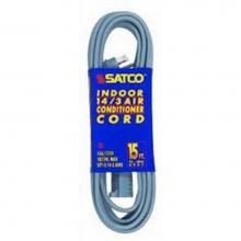 Satco 93-5000 - 3 ft 14-3 Spt-3 Gray Air Cond