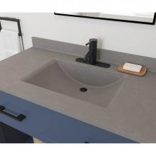 Swan CV02237.212 - CV1B2237 Contour 22 x 37 Single Bowl Vanity Top in Clay