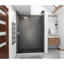 Swan MSMK963262.209 - MSMK96-3262 32 x 62 x 96 Swanstone® Modern Subway Tile Glue up Shower Wall Kit in Charcoal Gr