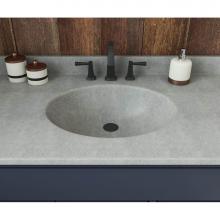 Swan VT02243.203 - VT1B2243 Ellipse 22 x 43 Single Bowl Vanity Top in Ash Gray