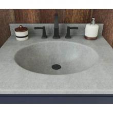 Swan VT02231.203 - VT1B2231 Ellipse 22 x 31 Single Bowl Vanity Top in Ash Gray