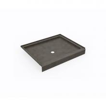 Swan SF03442MD.209 - SS-3442 34 x 42 Swanstone® Alcove Shower Pan with Center Drain Charcoal Gray